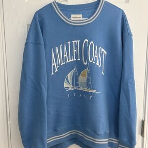 Abercrombie Amalfi Coast Blue Sweatshirt